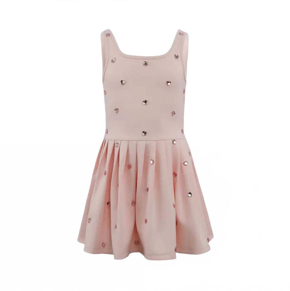 NEW LOLA + THE BOYS girls' heart scuba tennis dress in peach